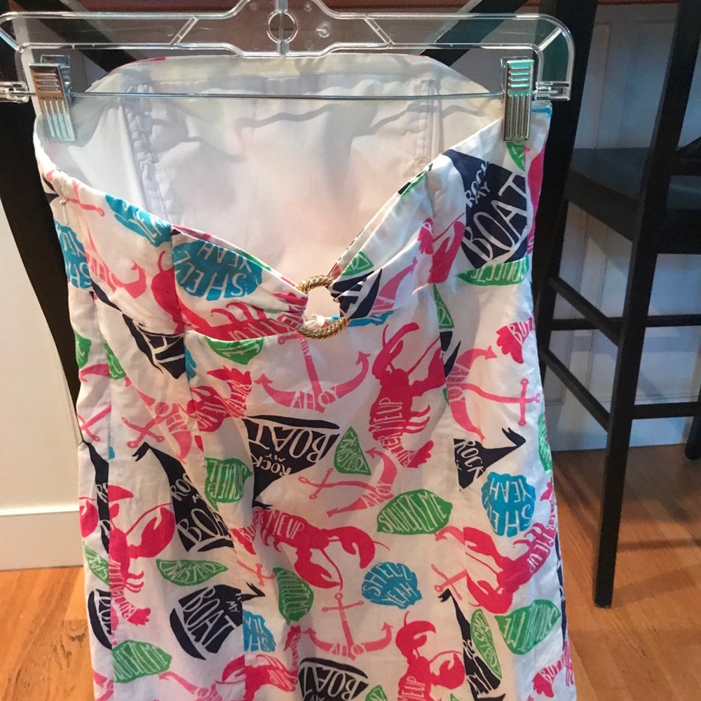 Strapless Lilly Pulitzer dress. - Picture 3 of 4